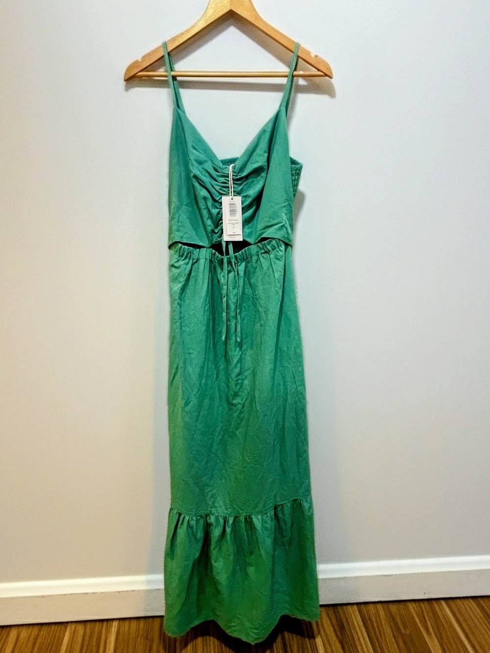 Z SUPPLY WINSLET BOTANICAL GREEN MAXI DRESS